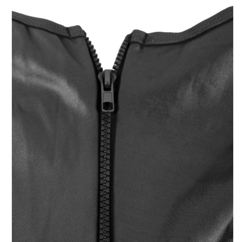 Teddy Imitación Cuero Fetish Pechos Descubiertos Negro - Subblime
