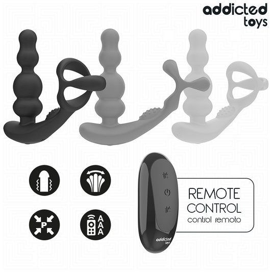 Masajeador Prostático Rotatorio Control Remoto - Addicted Toys
