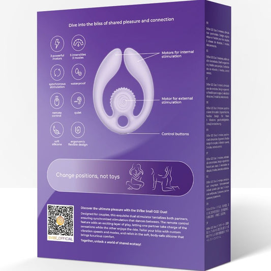 Estimulador Parejas Gizi Dúo Control Remoto - Snail Vibe