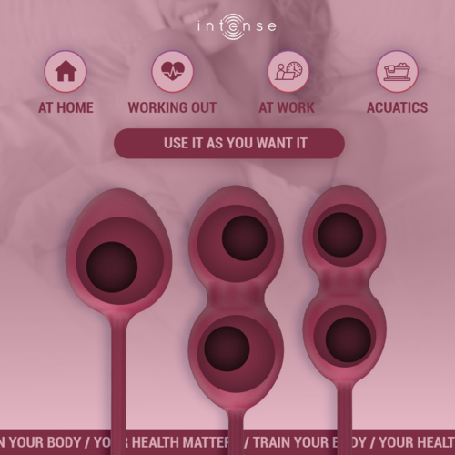 Bolas Kegel Charli Kit 3 Pesos - Intense