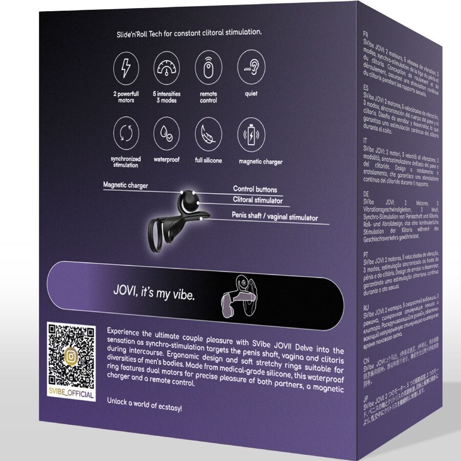 Anillo Vibrador Jovi Control Remoto - Snail Vibe
