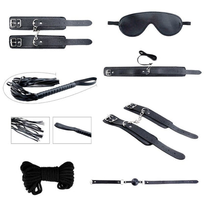Kit BDSM 7 Piezas Secret Desires Negro - Alive