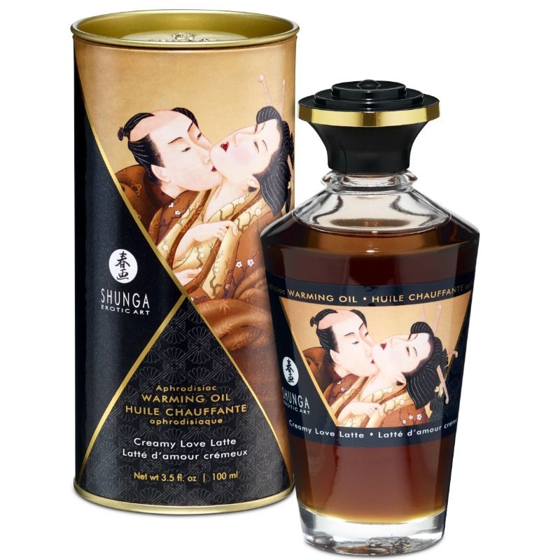 Shunga Aceite de Masaje Efecto Calor 100 ml | Diferentes Aromas