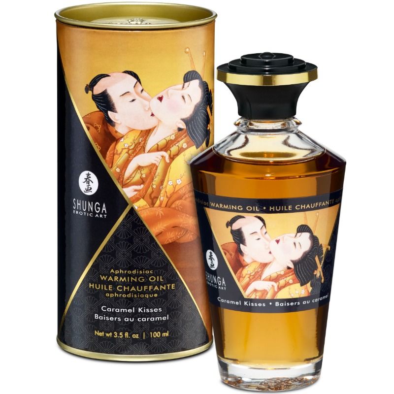 Shunga Aceite de Masaje Efecto Calor 100 ml | Diferentes Aromas