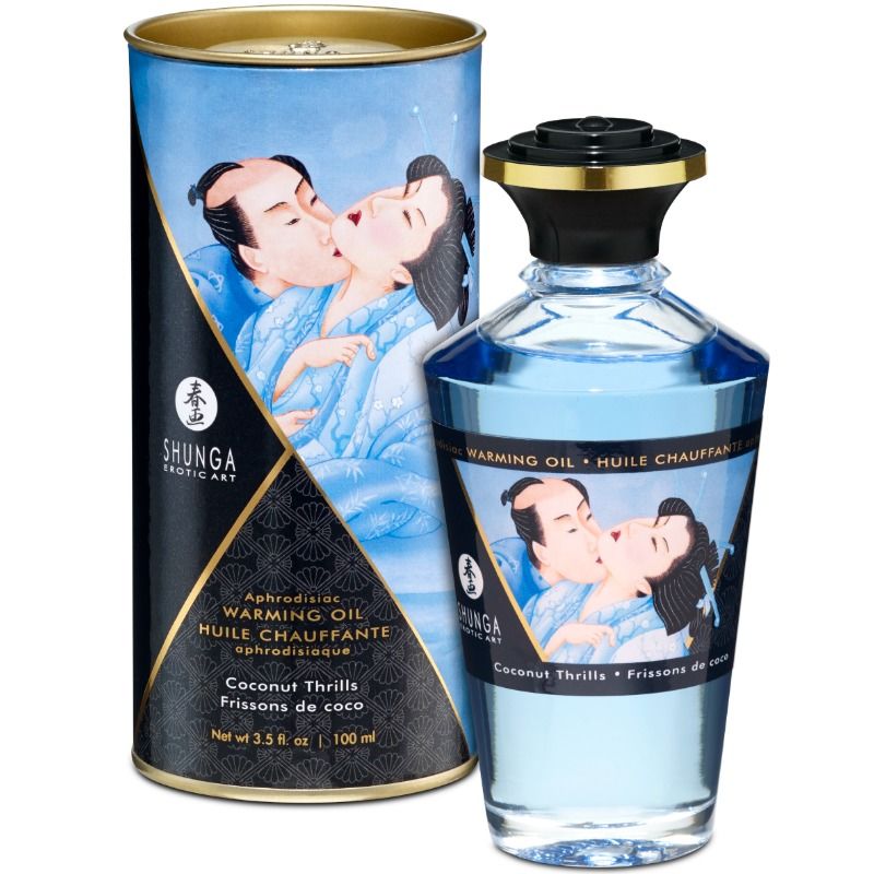 Shunga Aceite de Masaje Efecto Calor 100 ml | Diferentes Aromas