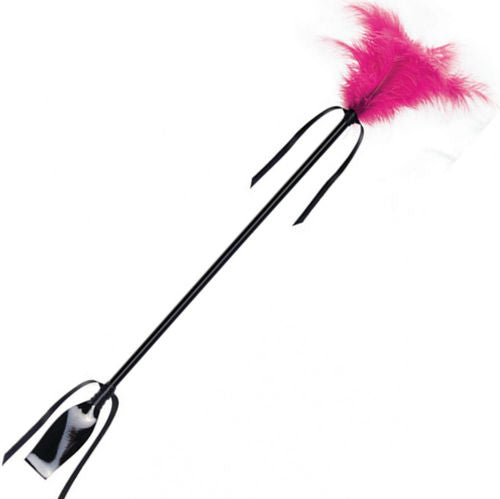 Fusta & Pluma Negro y Fucsia - SecretPlay