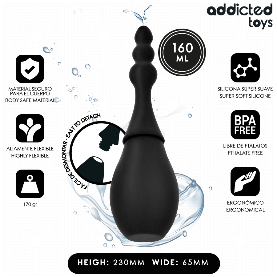 Limpiador de Viaje Silicona 160 ml Modelo 4 - Addicted Toys