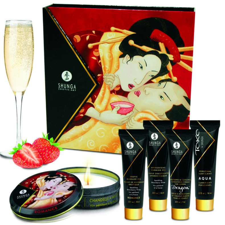 Kit Secret Geisha Fresas y Cava - Shunga