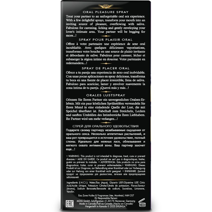 Shunga Waves Pleasure Spray Oral Seductor 20 ml