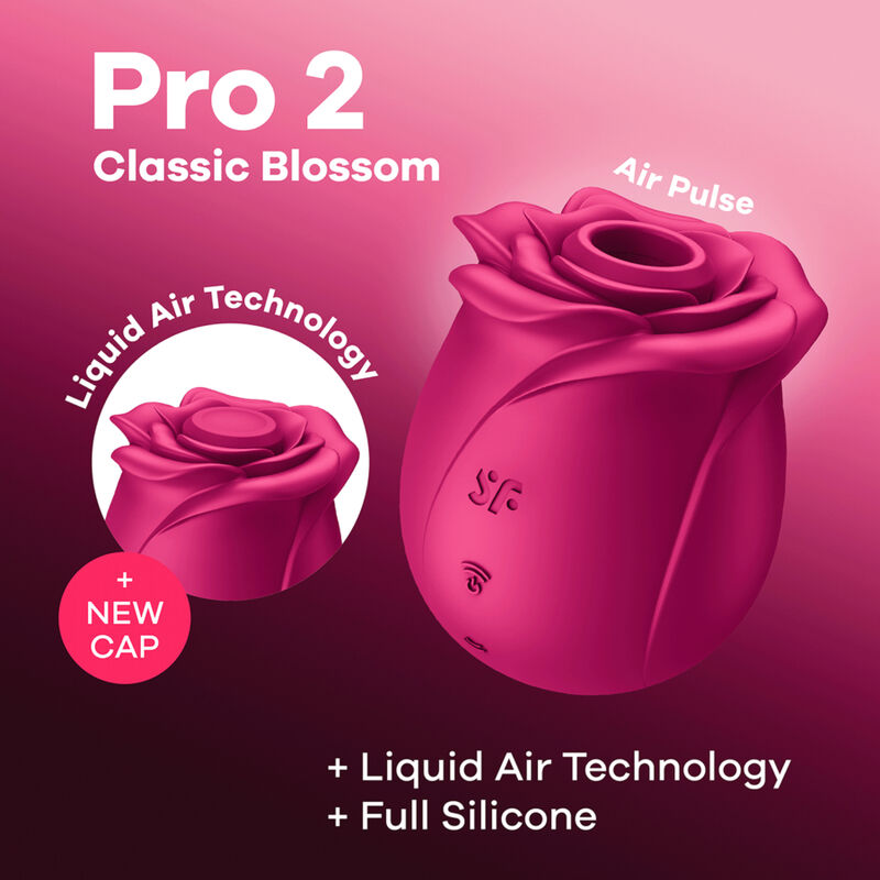 Estimulador Air Pulse Pro 2 Classic Blossom - Satisfyer