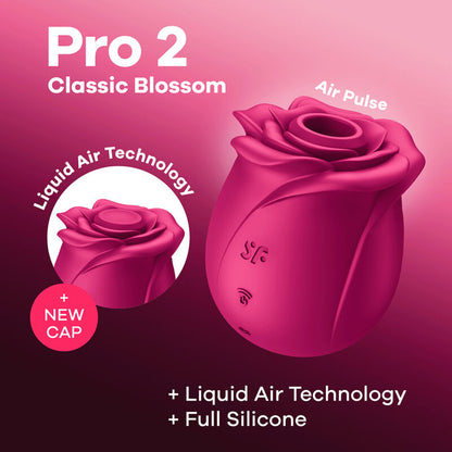 Estimulador Air Pulse Pro 2 Classic Blossom - Satisfyer