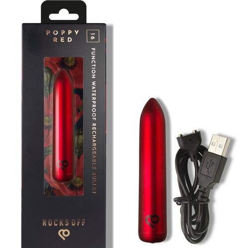 Mini Vibrador Recargable Rojo - Rocks-Off
