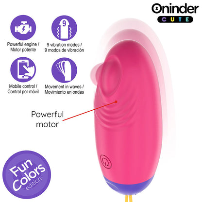 Huevo Vibrador Vibro-Wave con App - Oninder Cute