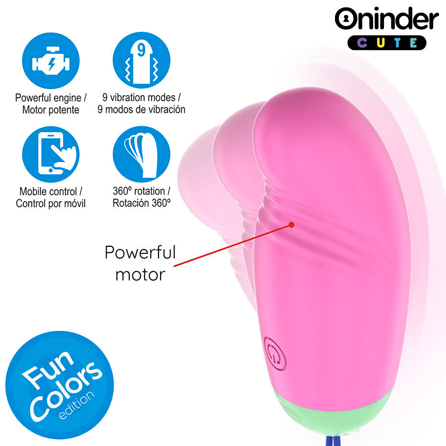 Huevo Vibrador Rotador 360 con App - Oninder
