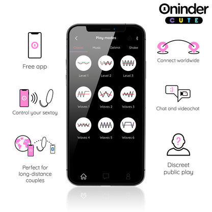 Huevo Vibrador Rotador 360 con App - Oninder