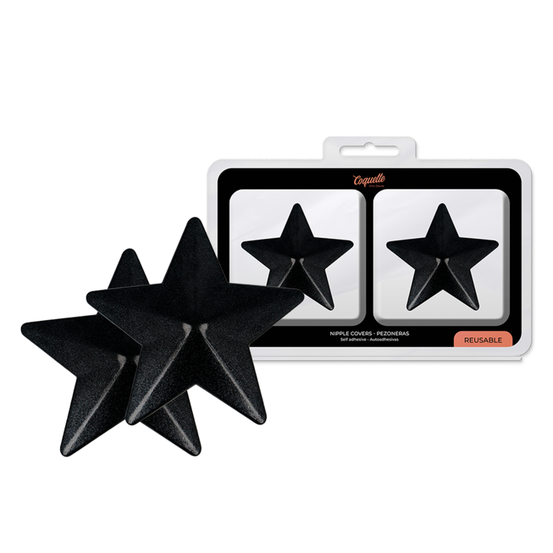 Cubre Pezones Estrellas Negras - Coquette Chic Desire