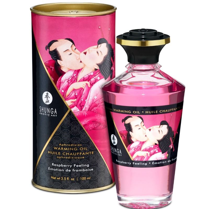 Shunga Aceite de Masaje Efecto Calor 100 ml | Diferentes Aromas