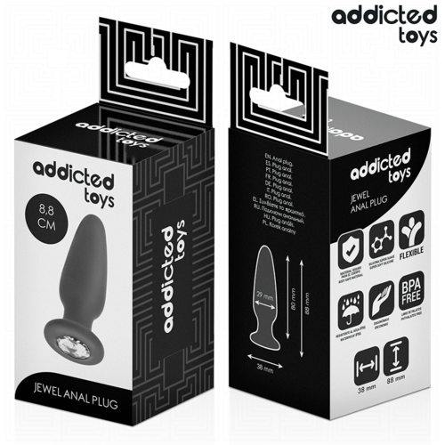 Plug Anal con Joya Silicona S - Addicted Toys