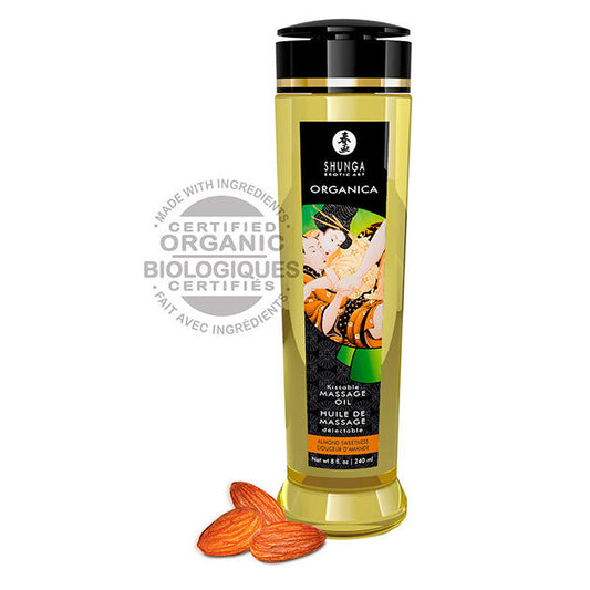 Aceite Masaje Orgánico Almendra 240 ml - Shunga
