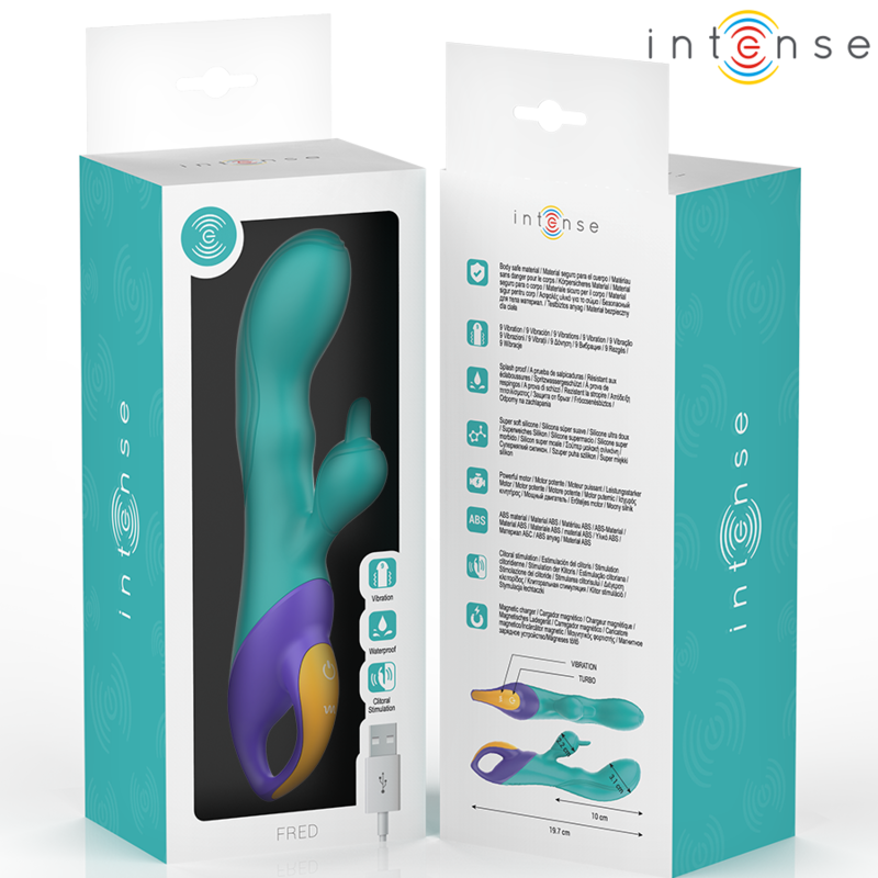 Vibrador Rabbit Fred Recargable - Intense