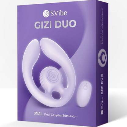 Estimulador Parejas Gizi Dúo Control Remoto - Snail Vibe