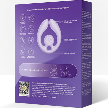 Estimulador Parejas Gizi Dúo Control Remoto - Snail Vibe