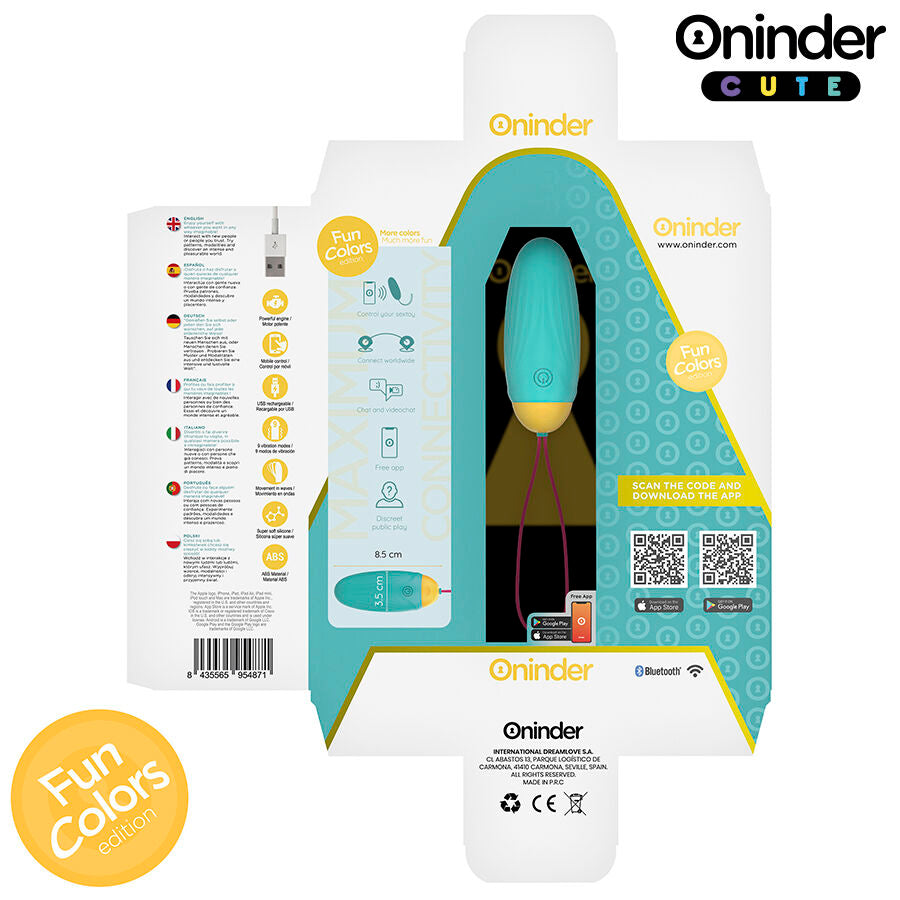 Huevo Vibrador Gemas Rotadoras con App - Oninder Cute